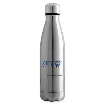 Sport Girl Definition Taekwondo - Insulated Water Bottle - silver - Right