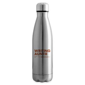 Writer Auntie Definition Writing - Insulated Water Bottle - silver - Right