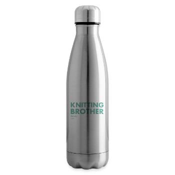 Knitter Brother Definition Knitting - Isolierflasche - Lightsilver - Rechts