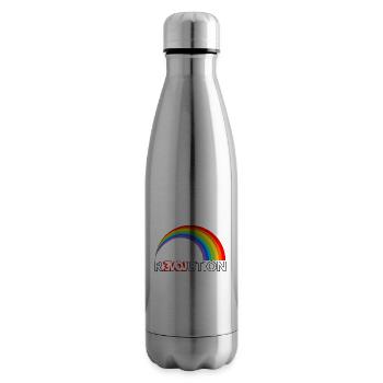 Revolution Love Rainbow - Insulated Water Bottle - silver - Right
