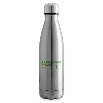 Sport Coach Definition Badminton - Insulated Water Bottle - silver - Right