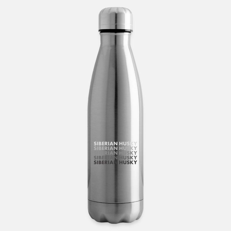 Siberian Husky - Isolierflasche - Lightsilver