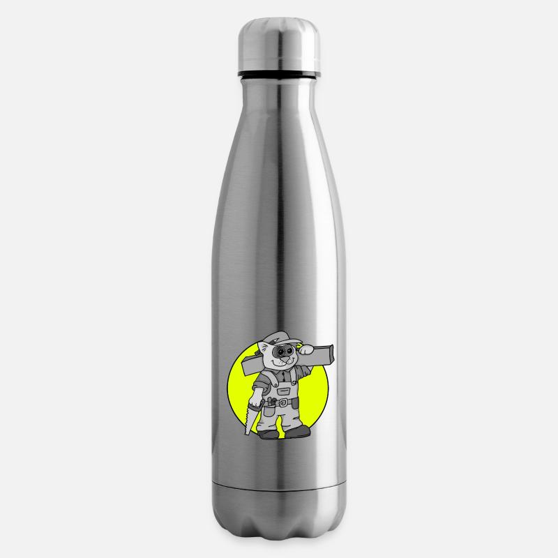 Beruf Schreiner Retro - Isolierflasche - Lightsilver