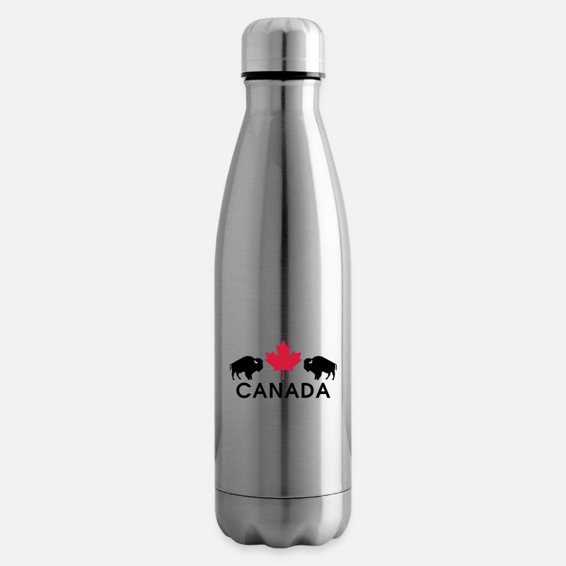 Canada Ahorn Bison - Bouteille isotherme - argent clair