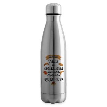 Bäcker backen Bäckerin Hobby Bäcker Geschenkidee - Isolierflasche - Lightsilver - Rechts