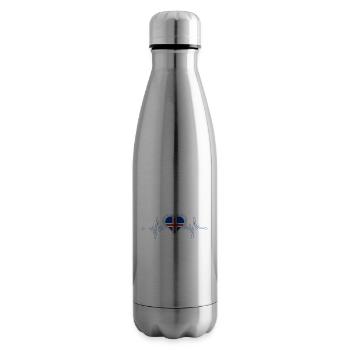 Island Herzschlag - Isolierflasche - Lightsilver - Rechts