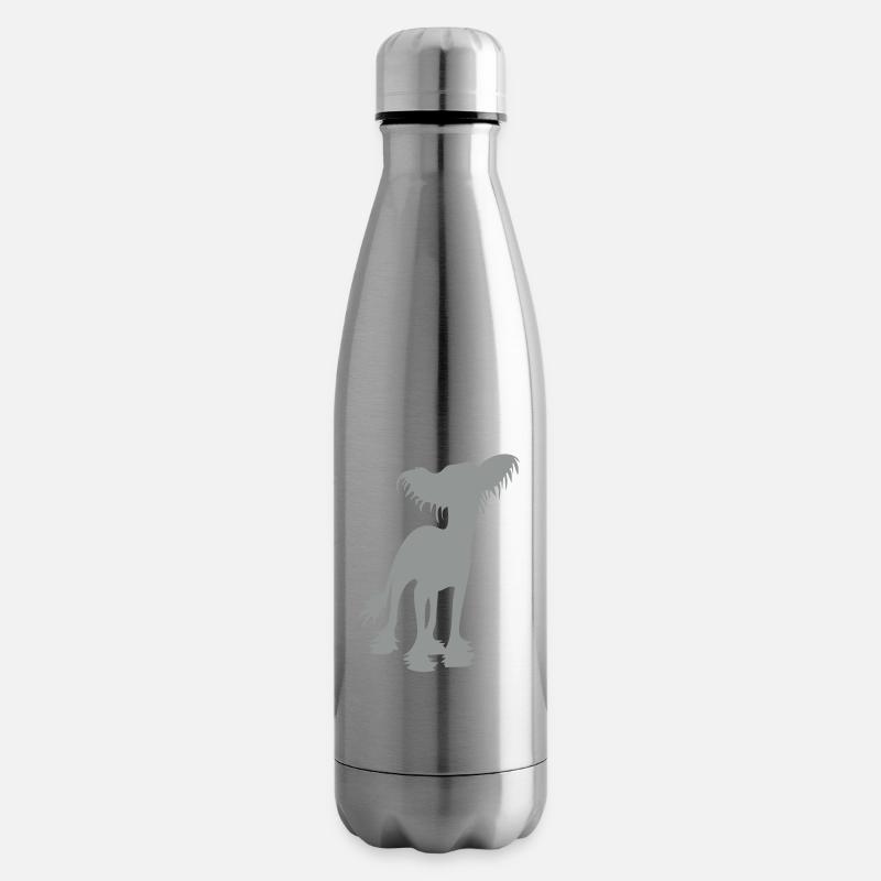 Chinese Crested - Isolierflasche - Lightsilver