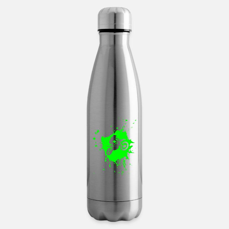 Motocross - Isolierflasche - Lightsilver