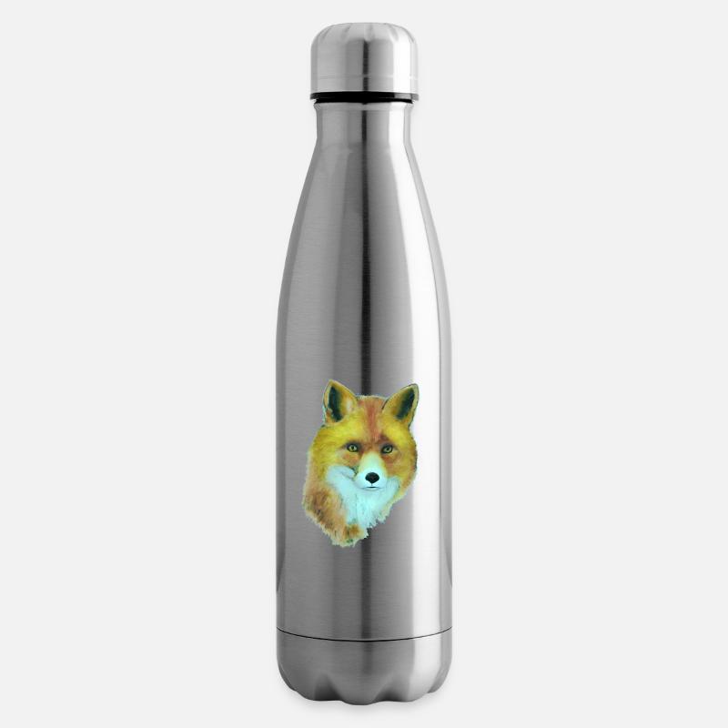 renard - Bouteille isotherme - argent clair