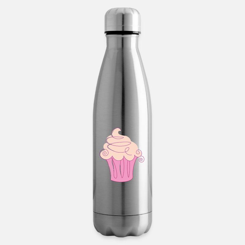 Cupcake - Isolierflasche - Lightsilver