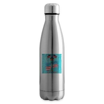 USA, Statue of Liberty - Insulated Water Bottle - silver - Right