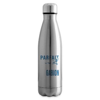 Chasseur chasse au gabion cadeau cool chasse - Bouteille isotherme - argent clair - Droite
