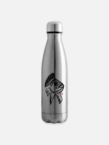 Koi Fisch Glücksbringer - Isolierflasche - Lightsilver