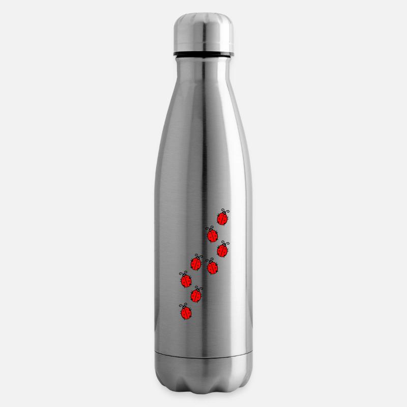 Marienkäfer - Isolierflasche - Lightsilver