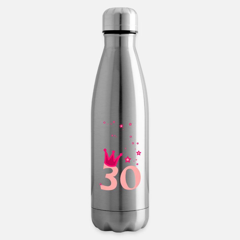 Ich bin 30 30. Geburtstag Fun Prinzessin - Isolierflasche - Lightsilver