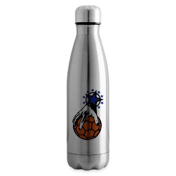 handball ball hand grip hand mano - Insulated Water Bottle - silver - Right