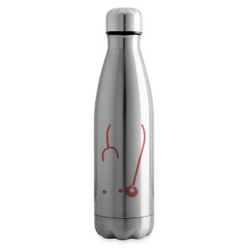 stethoscope doctor systemically important corona hero corona - Insulated Water Bottle - silver - Right