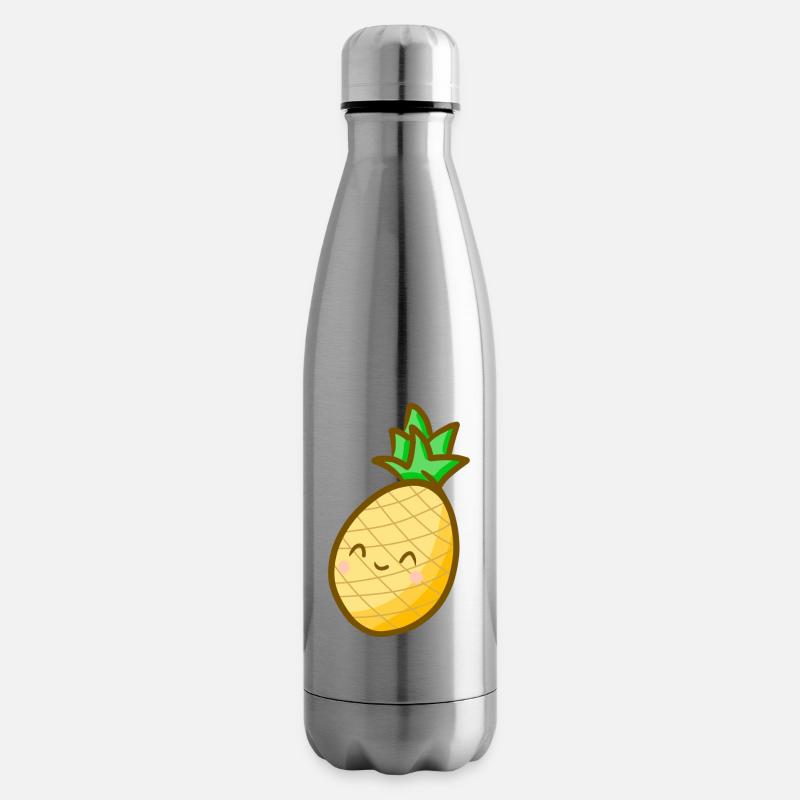 Ananas - Bouteille isotherme - argent clair