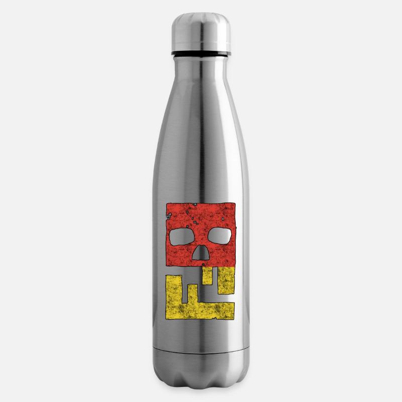 Hacking Hacks Hacker Malware Logo Emblem - Isolierflasche - Lightsilver