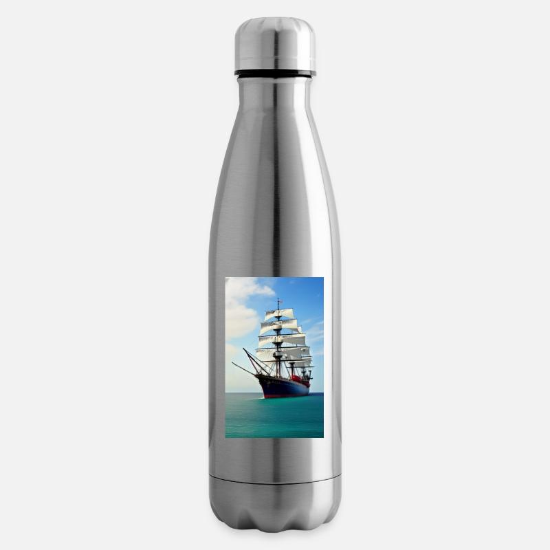Segelschiff 02 - Isolierflasche - Lightsilver