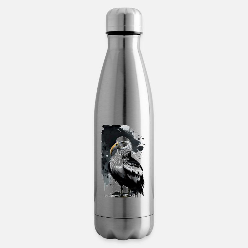 Anmutige Möwe am Horizont - Isolierflasche - Lightsilver