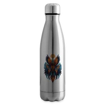 phenix - phoenix - oiseau de feu - Bouteille isotherme - argent clair - Droite