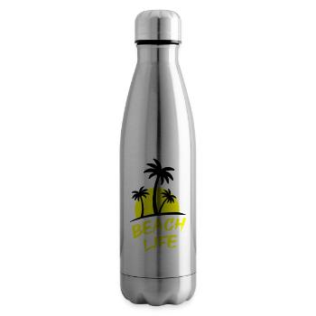 Beach Life - Insulated Water Bottle - silver - Right