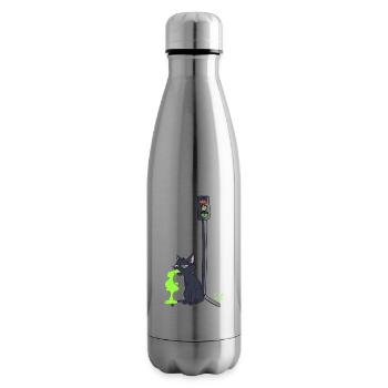 Sick Cat Viazoo - Insulated Water Bottle - silver - Right