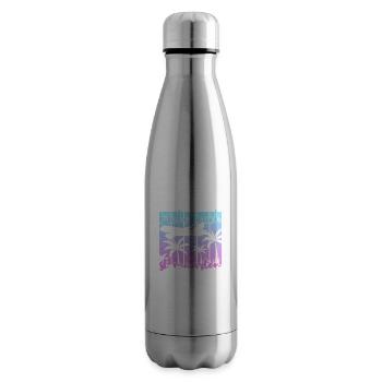 Maho Beach St. Maarten - Insulated Water Bottle - silver - Right