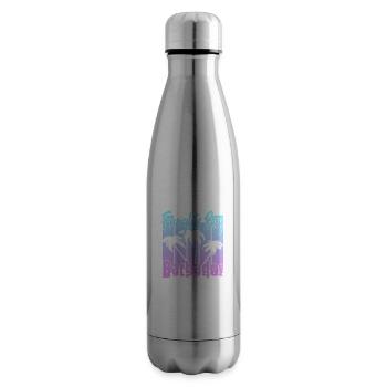 Freights Bay Barbados - Insulated Water Bottle - silver - Right