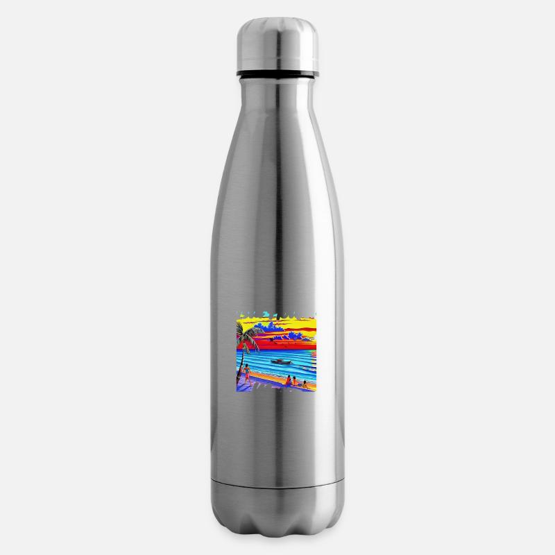Isla Holbox Mexico - Isolierflasche - Lightsilver
