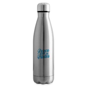 Peace Love Pilates Powerhouse Fitness - Insulated Water Bottle - silver - Right