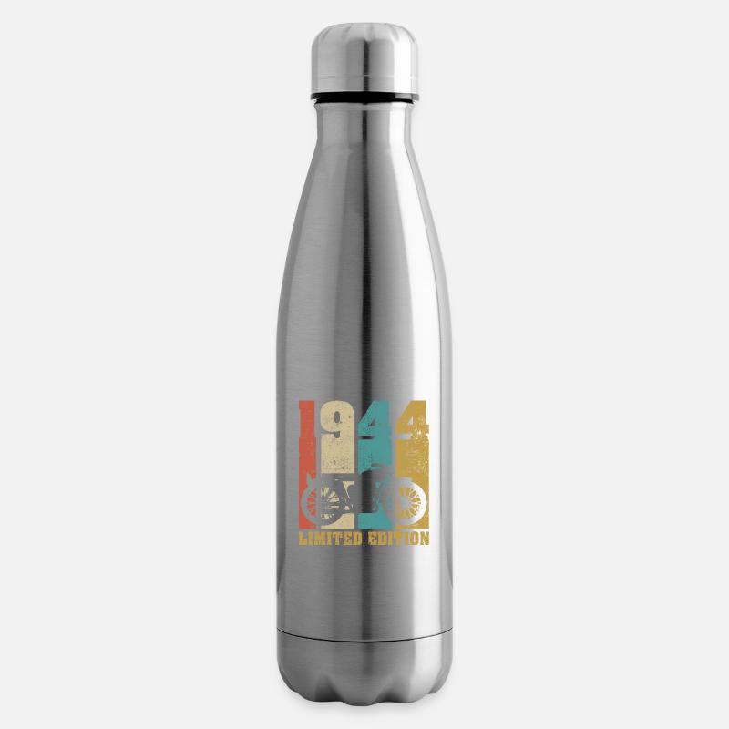 Vintage Motorrad 1944 Retro Geburtstagsgeschenk - Isolierflasche - Lightsilver