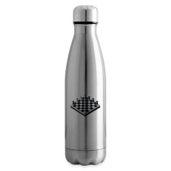 Échecs - Bouteille isotherme - argent clair - Droite