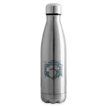 Drumming Drums Women Drummer - Insulated Water Bottle - silver - Right