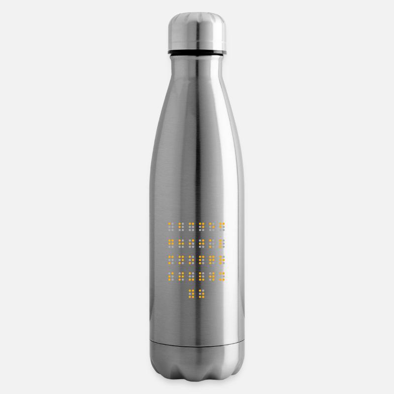 Braille Alphabet Blinde Kunst - Isolierflasche - Lightsilver