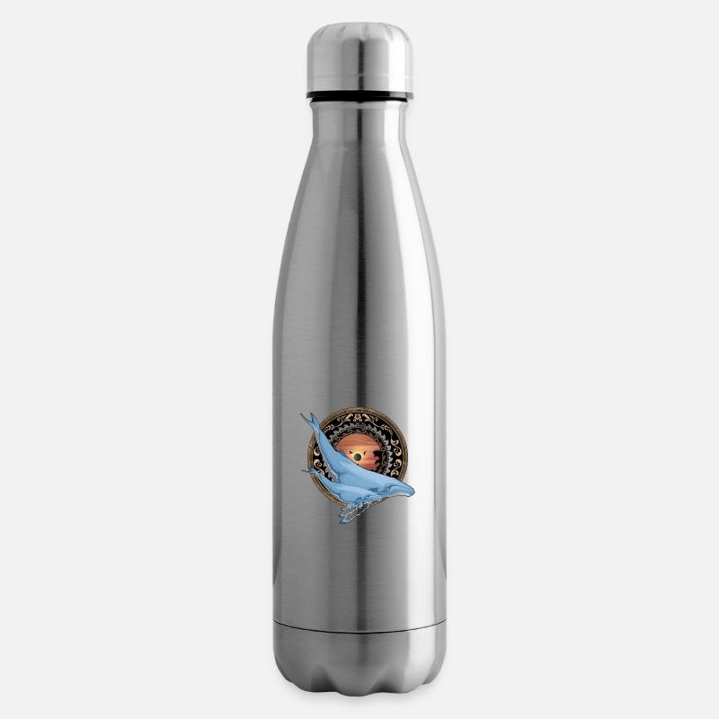 Buckelwal Hawaiianisch - Isolierflasche - Lightsilver