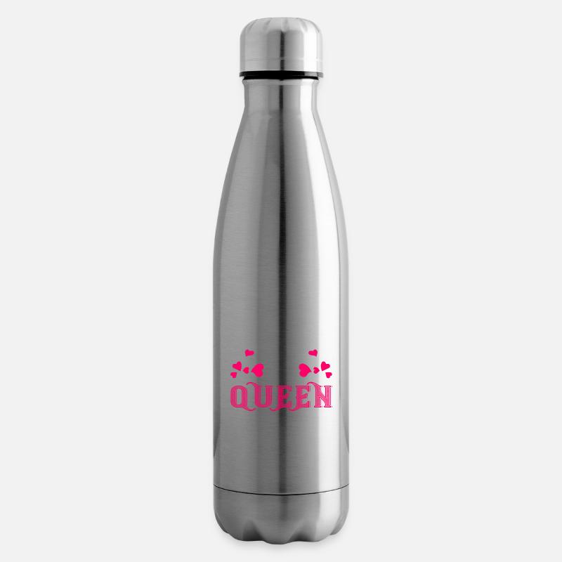 Saint-Valentin - Bouteille isotherme - argent clair