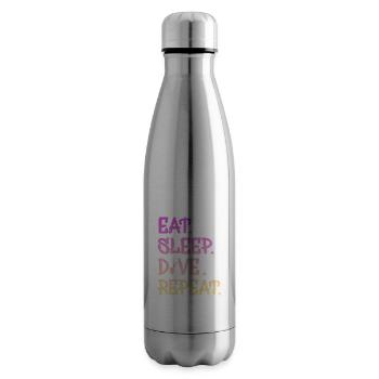 Tauchen Taucher Geschenk - Isolierflasche - Lightsilver - Rechts