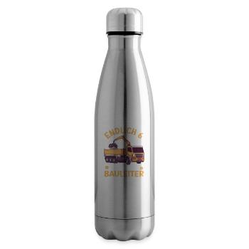 6. Geburtstag Junge Kipper Design Endlich 6 - Isolierflasche - Lightsilver - Rechts