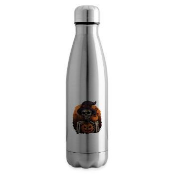 Skeleton Halloween - Insulated Water Bottle - silver - Right