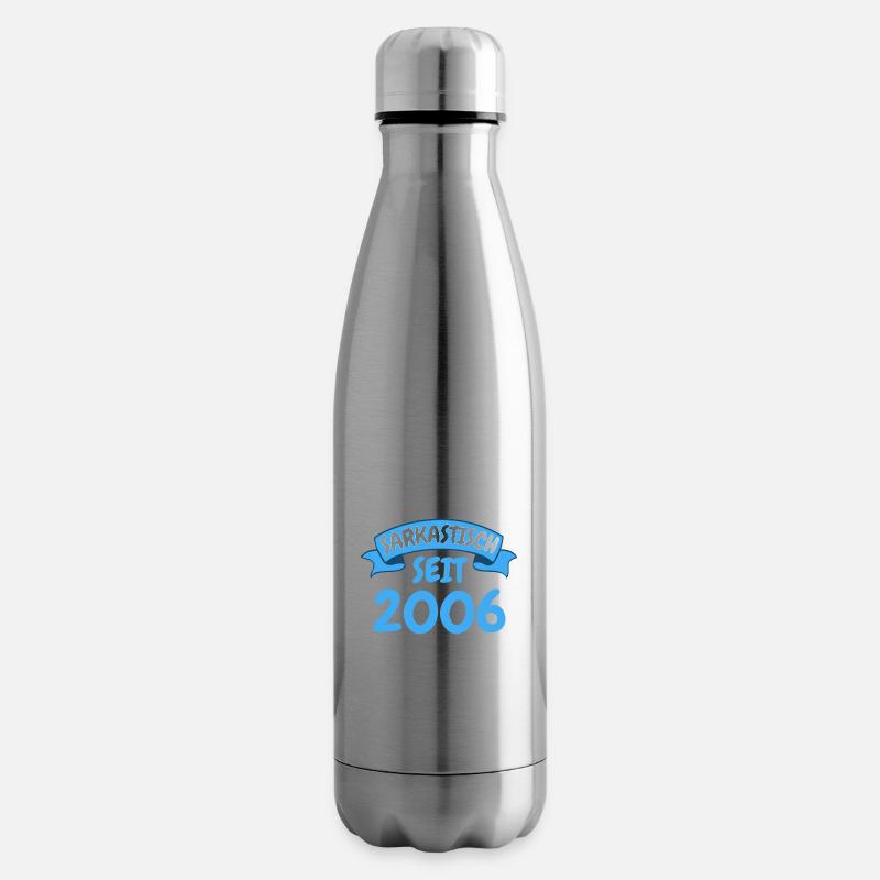 17 Jahre Geburtstag Geschenk Sarkastisch seit 2006 - Isolierflasche - Lightsilver