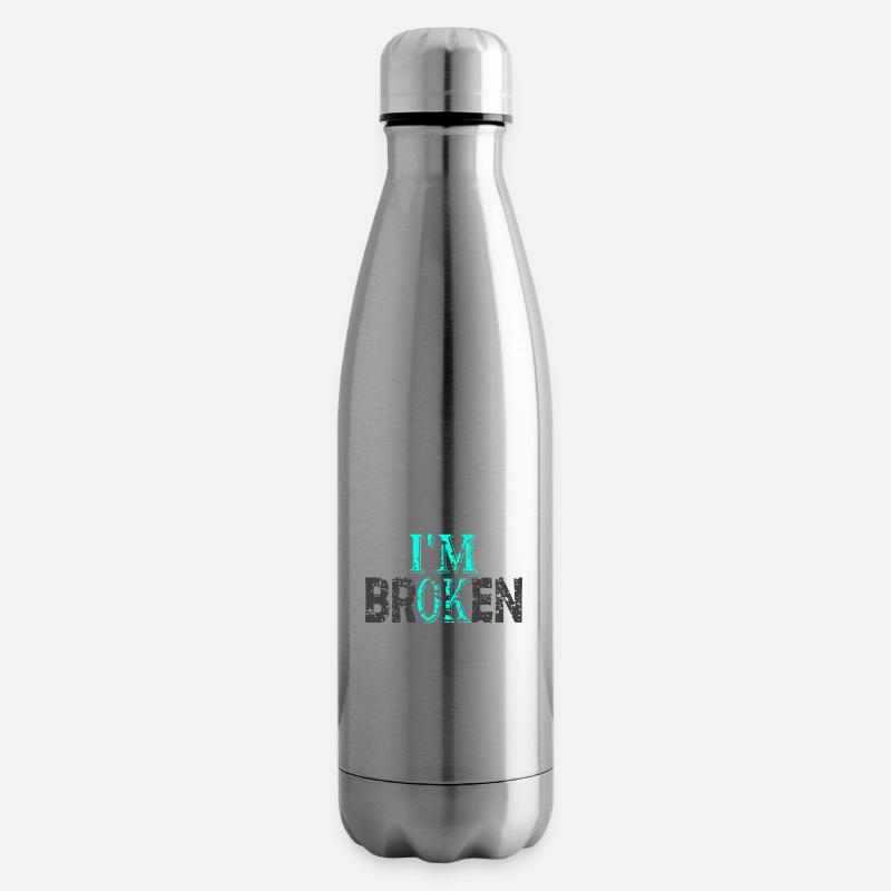 Je suis cassé - Bouteille isotherme - argent clair