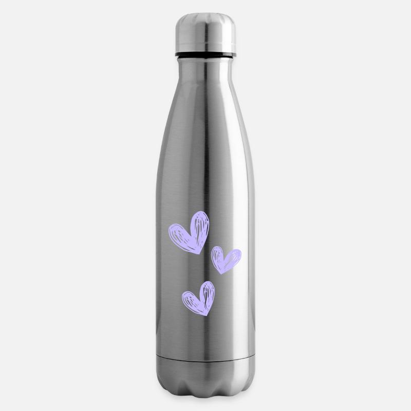 Love purple - Isolierflasche - Lightsilver