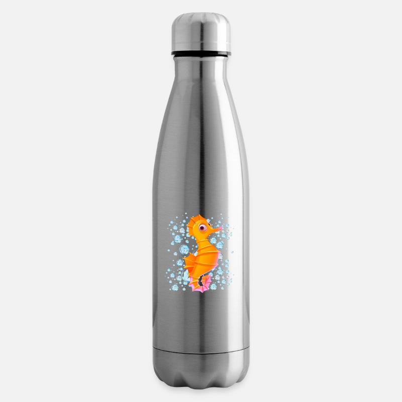Seepferdchenblasen - Isolierflasche - Lightsilver