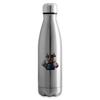 Cow Farm - Insulated Water Bottle - silver - Right