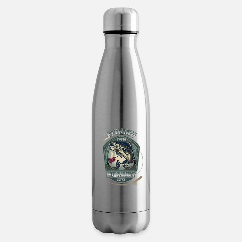 Excursion de pêche en Norvège 2023 (Garantie du prix le plus bas) - Bouteille isotherme - argent clair
