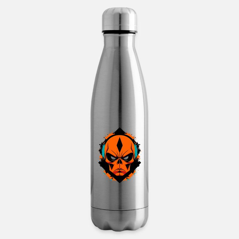 Alien Totenkopf - Isolierflasche - Lightsilver