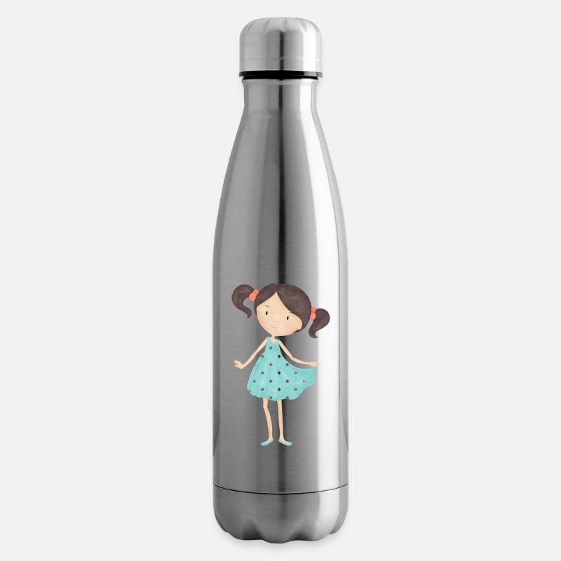 Mädchen - Isolierflasche - Lightsilver