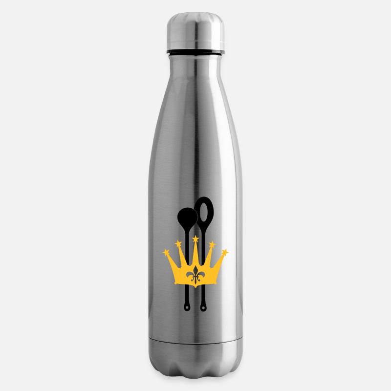 Couronne de la cuillère de bois - Bouteille isotherme - argent clair